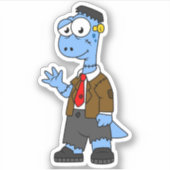 フランケンシュタインの格好をした漫画のブロントサール。 シール (正面)