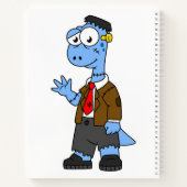 フランケンシュタインの格好をした漫画のブロントサール。 ノートブック (裏面)