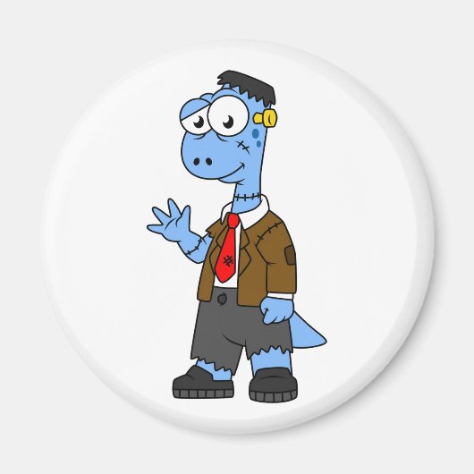 フランケンシュタインの格好をした漫画のブロントサール。 マグネット (正面)