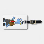 フランケンシュタインの格好をした漫画のブロントサール。 ラゲッジタグ (正面横)