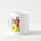 フランケンシュタインの紋章付き外衣 コーヒーマグカップ (正面左)