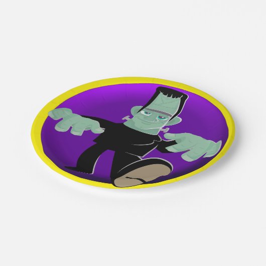 フランケンシュタインの紙皿 ペーパープレート (アングル)