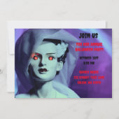 フランケンシュタインの紫の花嫁 招待状 (正面)