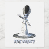 フランケンシュタインの花嫁でStay Freaky! ワインラベル (シングルラベル)