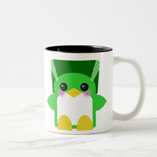 フランケンシュタインの花嫁の可愛いペンギン ツートーンマグカップ (右)