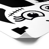 フランケンシュタインの花嫁 かわいい モンスター ハロウィン コスチューム ポスター (角)