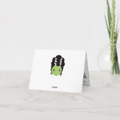 フランケンシュタインの花嫁 ハロウィン ウェディング サンクス サンキューカード (裏面)