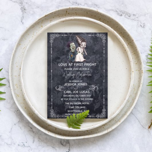 フランケンシュタインの花嫁 ハロウィン ウェディング 招待状