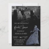 フランケンシュタインの花嫁 ブライダルシャワー ハロウィン 招待状 (正面)