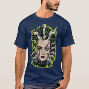 フランケンシュタインの花嫁 ホラー アニメーション ポップ サーレアル Tシャツ