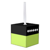 フランケンシュタインの花嫁 木製キューブ ハロウィン オーナメント (裏面アングル)