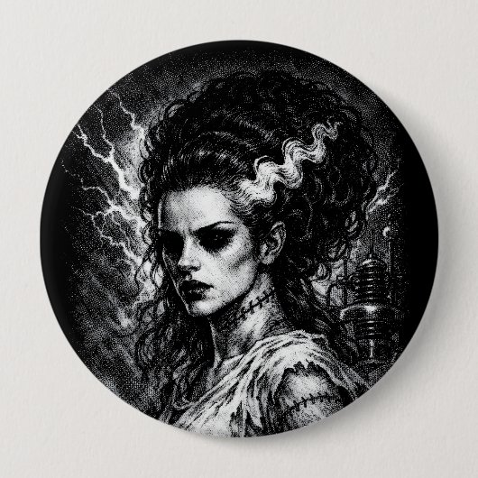 フランケンシュタインの花嫁 - BurnsInHellによる復活 缶バッジ (正面)