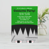 フランケンシュタインキッズハローウィンパーティ招待状 招待状 (スタンド正面)