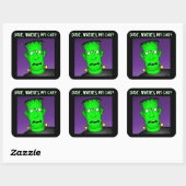 フランケンシュタインキーホルダー&しゃれている スクエアシール (シート)