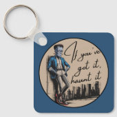 フランケンシュタインクールよもしよ得、聞いてくれ キーホルダー (正面)