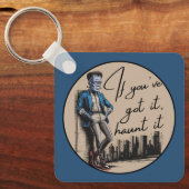 フランケンシュタインクールよもしよ得、聞いてくれ キーホルダー (正面)