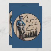 フランケンシュタインクールよもしよ得、聞いてくれ 招待状 (正面/裏面)