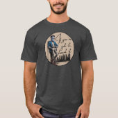 フランケンシュタインクールよもしよ得、聞いてくれ Tシャツ (正面)