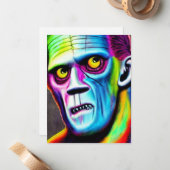 フランケンシュタイングリーティングカード ノートカード (正面/裏面インサイチュ)