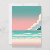 フランケンシュタインサマウィーンビーチパーティーレトロ踊り 招待状 (裏面)