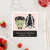 フランケンシュタインハロウィン結婚ズ スタンダードカクテルナプキン (インサイチュ)