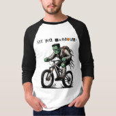 フランケンシュタインハロウィーンに乗る Tシャツ (正面)