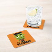 フランケンシュタインハロウィーン スクエアペーパーコースター (インサイチュ)