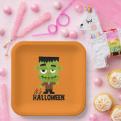 フランケンシュタインハロウィーン ペーパープレート (パーティー)