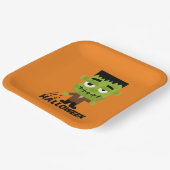 フランケンシュタインハロウィーン ペーパープレート (傾斜あり)