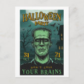 フランケンシュタインハローウィンパーティはがき ポストカード (正面)