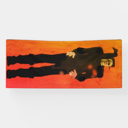 フランケンシュタインハローウィンパーティアートトールホラー 横断幕 (横)