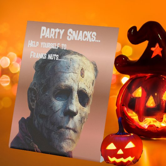 フランケンシュタインハローウィンパーティスナック 台座サイン