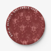 フランケンシュタインハローウィンパーティ紙プレート ペーパープレート (正面)