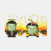 フランケンシュタインブーモンスターキッズパーティー フェイバーボックス (折り畳みなし)