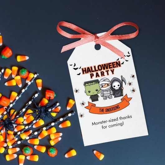 フランケンシュタインママ死神ハロウィ不気味ン ギフトタグ