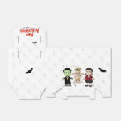 フランケンシュタインムミドラキュラハロウィンモンスターパーティー フェイバーボックス (折り畳みなし)