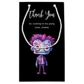 フランケンシュタインモンスタおもしろいー・ハロウィーンおもしろいありがとう スモールペーパーバッグ (裏面)