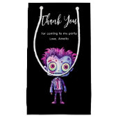 フランケンシュタインモンスタおもしろいー・ハロウィーンおもしろいありがとう スモールペーパーバッグ (正面)