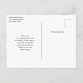 フランケンシュタインモンスタおもしろいー・ハロウィーンおもしろいありがとう ポストカード (裏面)