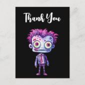 フランケンシュタインモンスタおもしろいー・ハロウィーンおもしろいありがとう ポストカード (正面)
