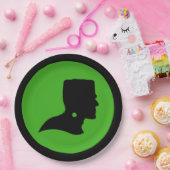 フランケンシュタインモンスターシルエット ペーパープレート (パーティー)