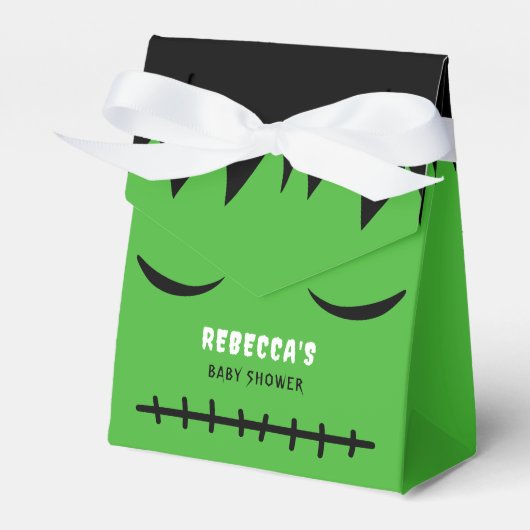 フランケンシュタインモンスターハロウィーンベビーシャワー フェイバーボックス (正面サイド)