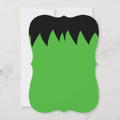 フランケンシュタインモンスターバッシュハロウィーン誕生日パーティー 招待状 (裏面)