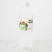 フランケンシュタインモンスターブーハローウィンパーティ ペットボトルラベル (正面)