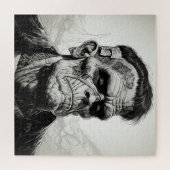 フランケンシュタインモンスターラインスケッチパズル ジグソーパズル (横)