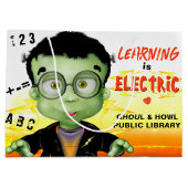 フランケンシュタインモンスター幼稚園ライブラリー ラージペーパーバッグ (裏面)