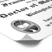 フランケンシュタイン卒業証書ポスター ポスター (角)