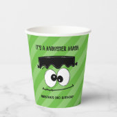 フランケンシュタイン子供の誕生日パーティーハロウィーン 紙コップ (正面)