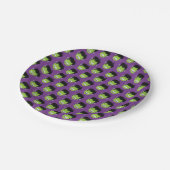 フランケンシュタイン岬緑紫模様 ペーパープレート (アングル)