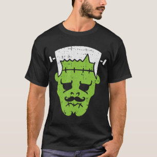 フランケンシュタイン怠惰ハロウィーン衣装ホラー映画M Tシャツ
